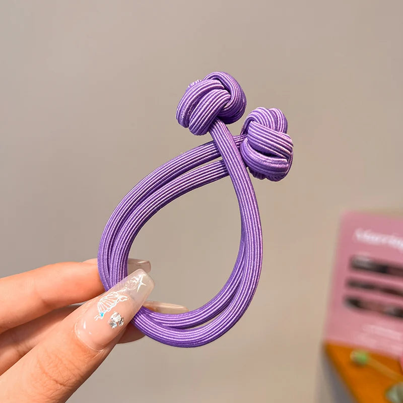 5 PCS Set Simplicity Stretch Rubber Hair Ties for Women High Elasticity Fashion Girl Head Rope Scrunchie Hair Accessories