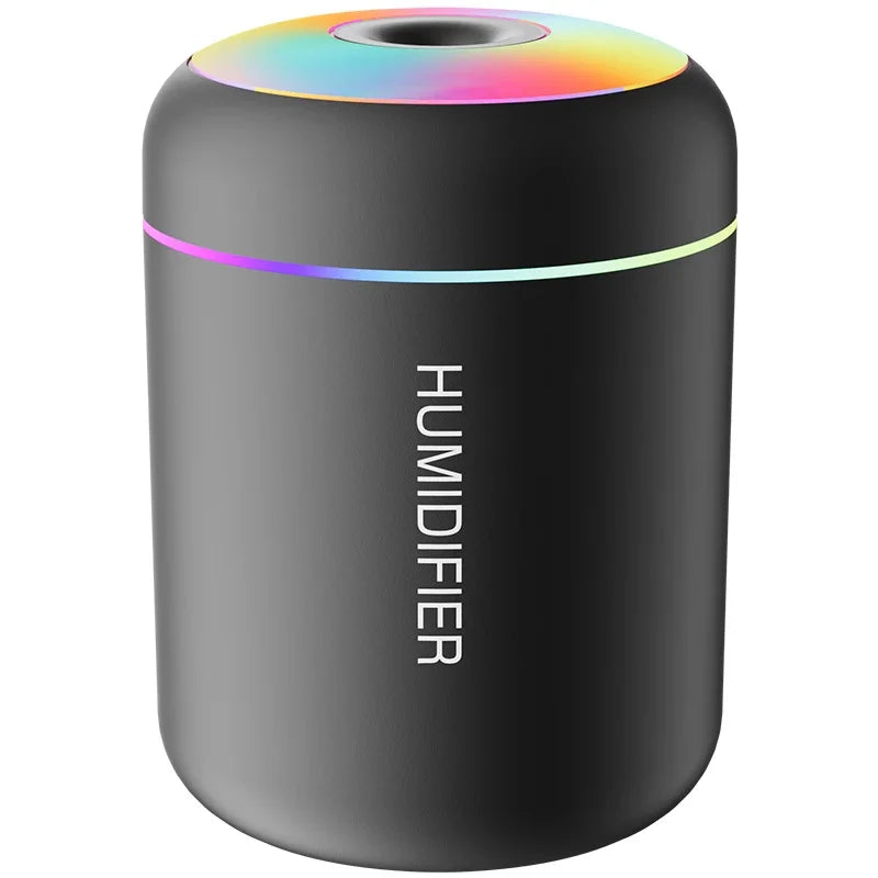 NEW 180ML Mini Air Humidifier USB Electric Aroma Diffuser Essential Oil Purifier Aromatherapy Mist Maker Lights For Car Home Bedroom Living Room Bathroom Accessories