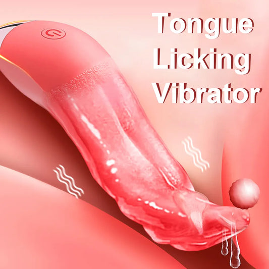 Tongue Licking Vibrator 10 Mode Heating Mini Sex Toys for Women Clit Stimulator G-spot Nipple Female Masturbator Couples Product