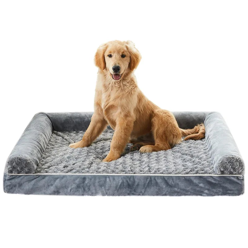 Orthopedic Pet Supplies, Plush Dog Sofa, Comfortable and Detachable Dog Bed, Universal Medium and Large Pet Nest F008