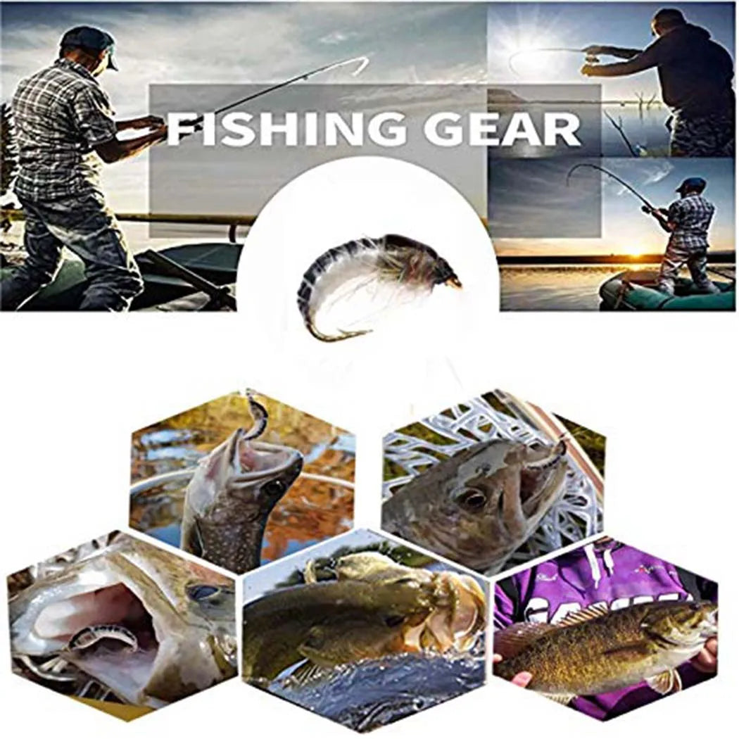 24 PCS Set/Box Nymph Scud Fly Fishing Flies Fly Insects Different Styles Salmon Trout Fly Fishing Lures River Sea Lakes Fishing Accessories