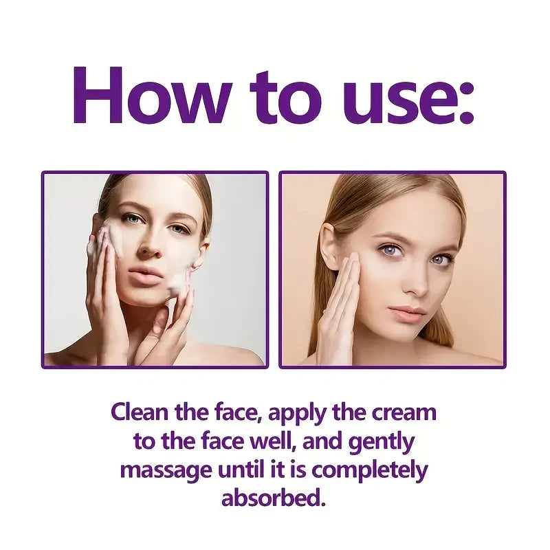 2 Minutes Facial Lifting Day and Night 100gr Cream Contains Retinol, Hyaluronic Acid and Collagen - Moisturizing Lotion Suitable for All Light Skin Tone, No Fragrance, Absorption of 2 Minutes