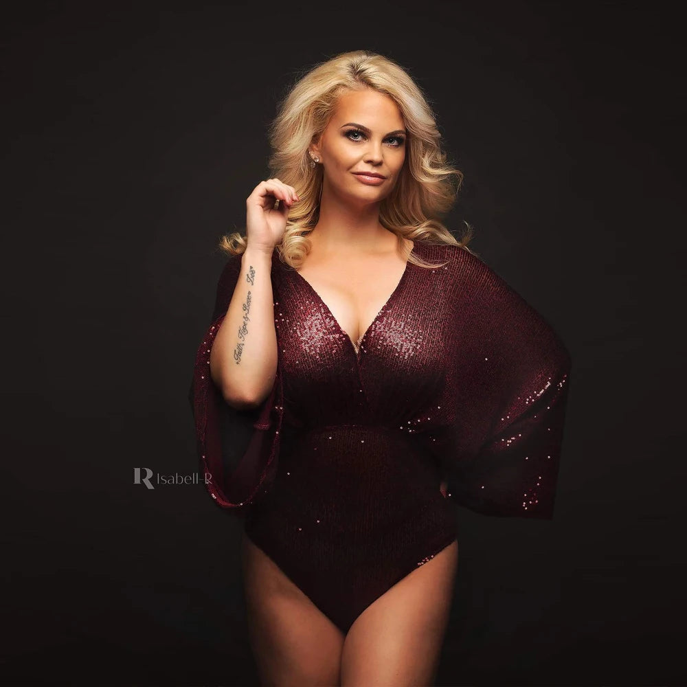 NEW Champagne/Claret Color Maternity Dress Photoshoot Linen Vagina Clothes Gender Reveal For Photography Baby Shower Pregnant Dresses And Lab Studio