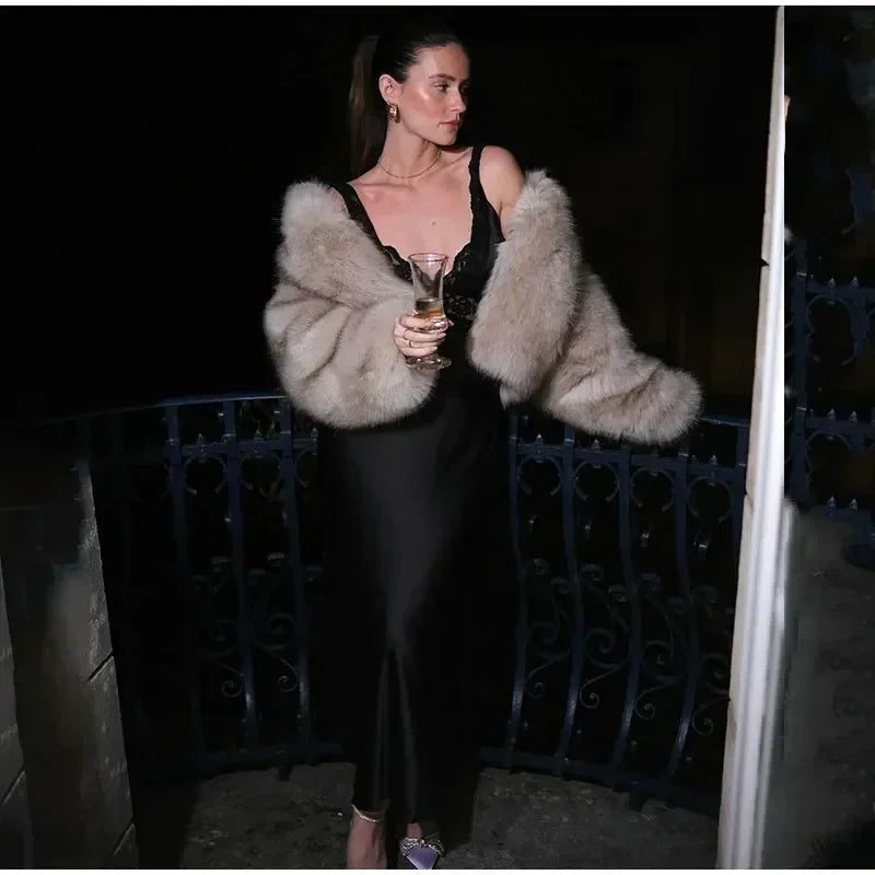 Low-Price Sales are Limited NEW Fashion Fluffy Faux Fur Evening Nightclub Coat For Women Winter Snow Outerwear Elegant Loose Long Sleeve Jacket Female Thick High Street Ladies Girls Luxury Fashion Clothing Supplies