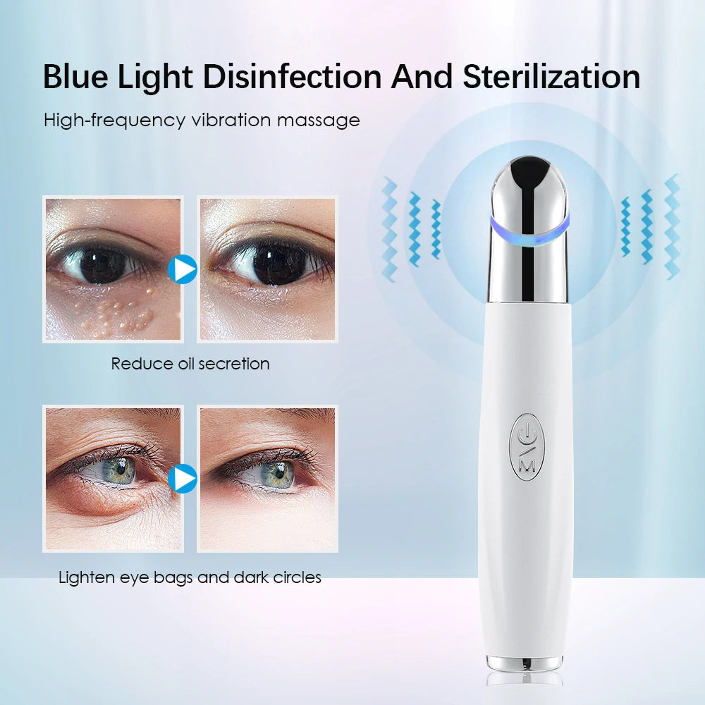 New IPL Vibration Eye Massager Anti Dark Circle Blue Light  Anti Wrinkle Pen Hot Compress Beauty Device Machine