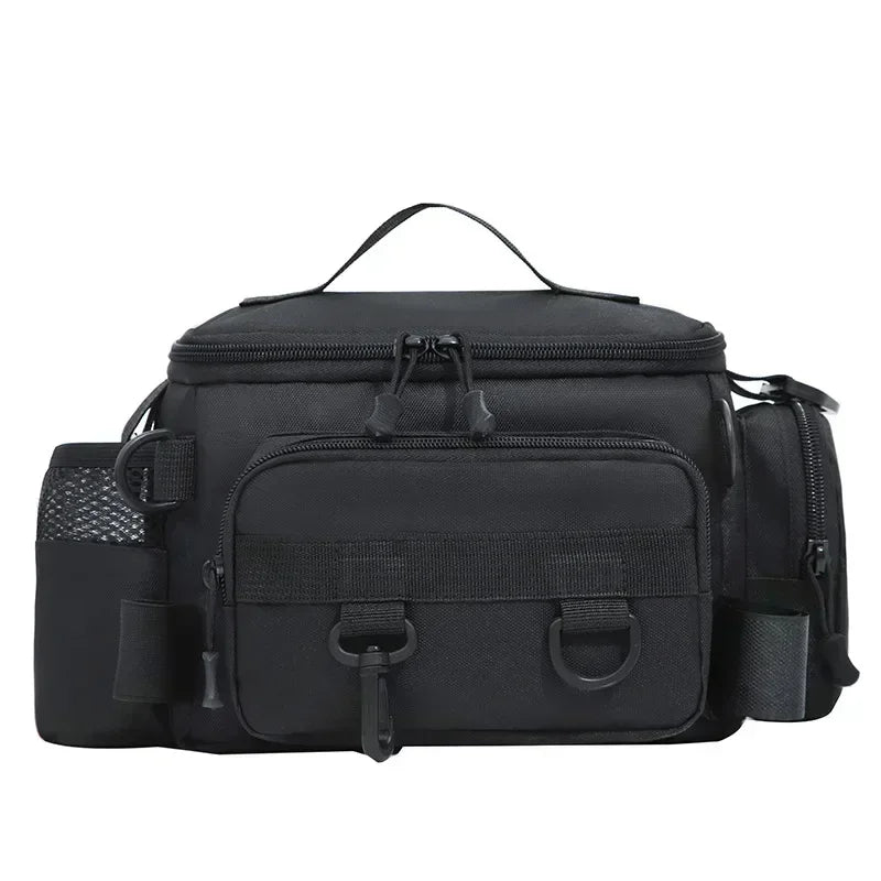 NEW Style Multi-Pockets Thickened Fishing Gear Top Quality Shoulder Bag Portable Fishing Rod Holder Bait Line Box Storage Outdoor Sports Bag Angling