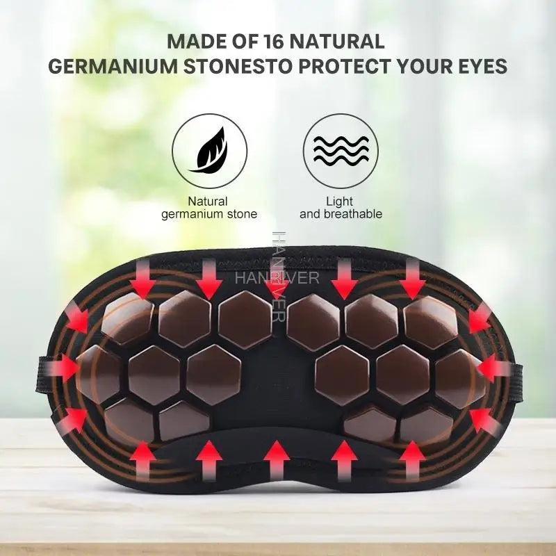 Germanium Stone Eye Mask Health Care Eye Mask Blackout Sleep Eye Mask Multifunctional Eye Mask Unisex
