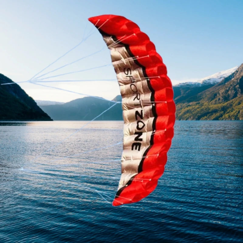 Hot Selling Large 250cm Blue Color Professional Adults Kites Flying Dual Line Power Festival Show Kites Outdoor Beach Kite Board Windsurf  kitesurfing Ripstop Sky Water Sports Supplies