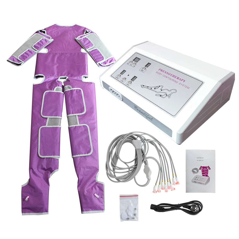 Lymphatic Drainage Machine Air Wave Pressure Sauna Suit Muscles Relax Weight Loss Arm Leg Foot Pressotherapy Massage Device