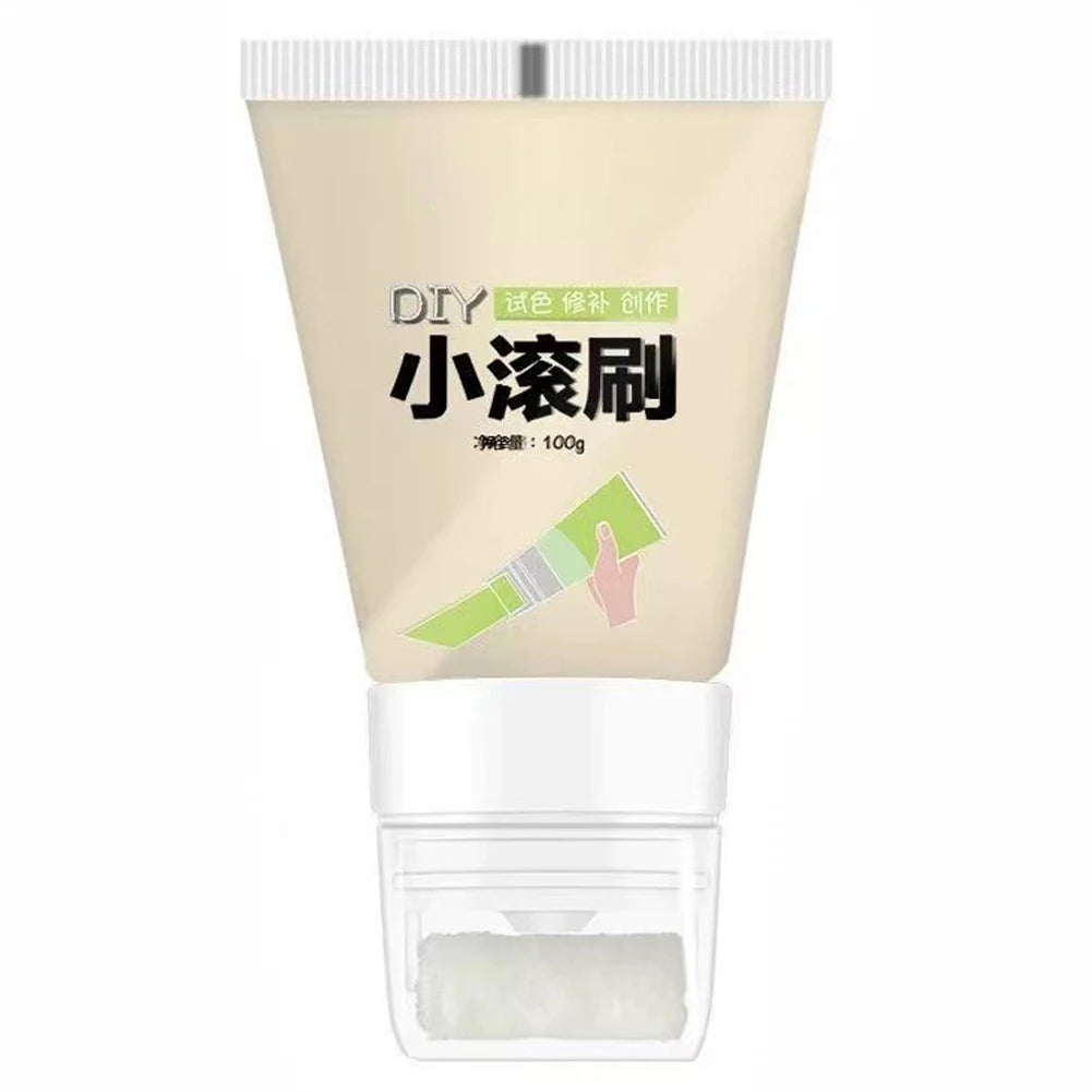 NEW Arrivals Korean 100g White Pink Wall Small Roller Brush Paint Interior Wall Repair Household Wall Graffiti Repair Environmental Protection Paint Home Supplies