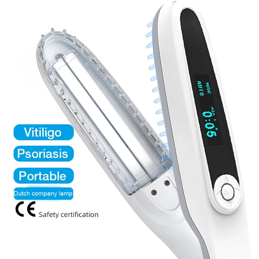 NEW Arrivals UVB Laser Ultraviolet Phototherapy Instrument Vitiligo Psoriasis Treatment Ultraviolet Lamp Laser Psoriasis Lamp Phototherapy Acne Blemish Removal Whitening Skin Care Supplies