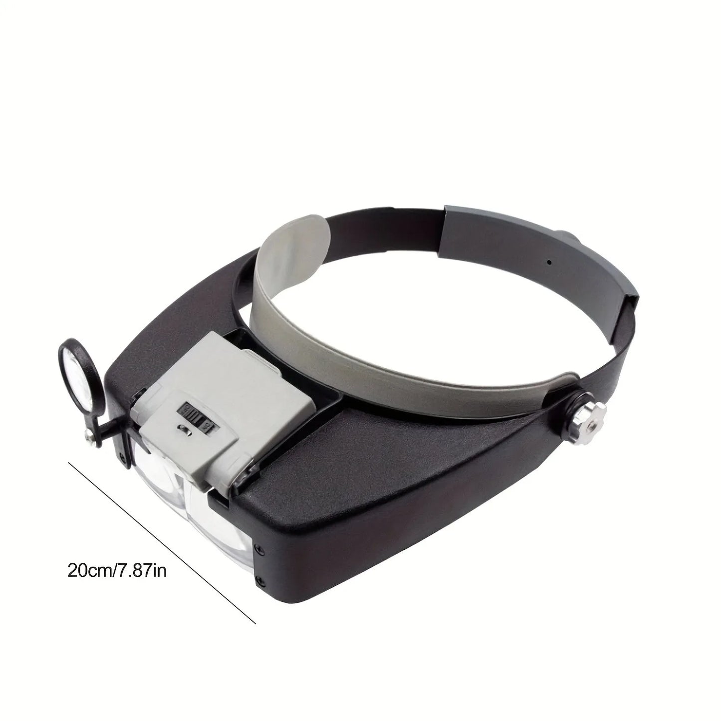 NEW Loupe Microscope LED Light 10X Helmet Style Magnifier Glass Headband Magnifying Glasses Lupas Con Luz Reading Or Repair Use