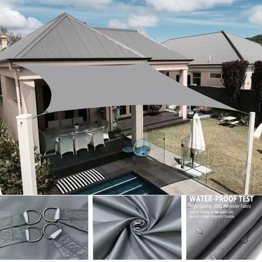 Waterproof Sunshade Protective Cover Canvas Camping Sunshade Cloth Large Outdoor Rain and Snow Shed Garden Terrace