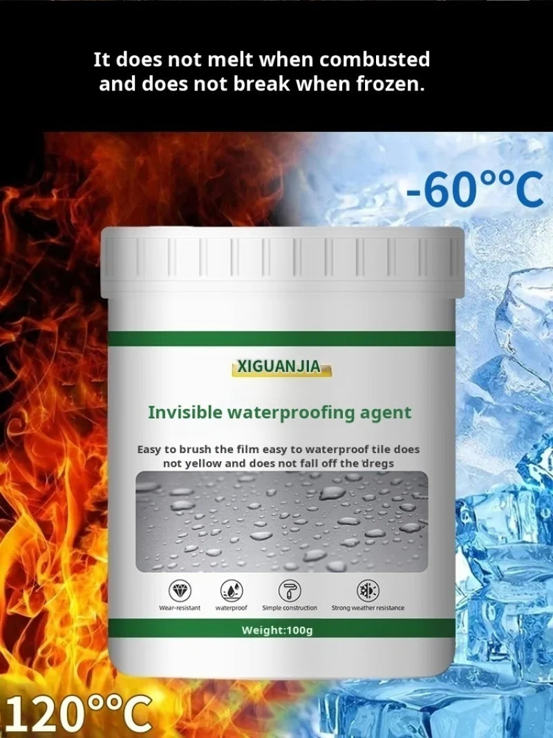 300g Waterproof Paint Don't Smash Brick Tiles Broken Exterior Wall Bathroom Waterproof Glue kitchen Leak Repair Warranty Toilet Waterproof Paint Home Repair Tools