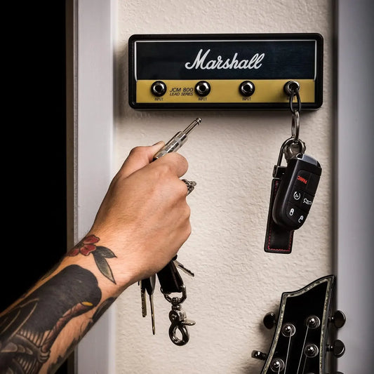 Wall Mount Key Holder Music Guitar Amp Key Hanger Storage Jack Rack Vintage Fender Key Storage Plug Holders Home Decoration Gift