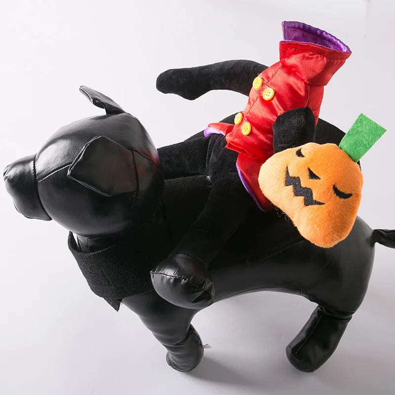 Halloween Dog Clothes Pet Costumes Clown Funny Role-Playing Costumes Dress Up Change Clothes.