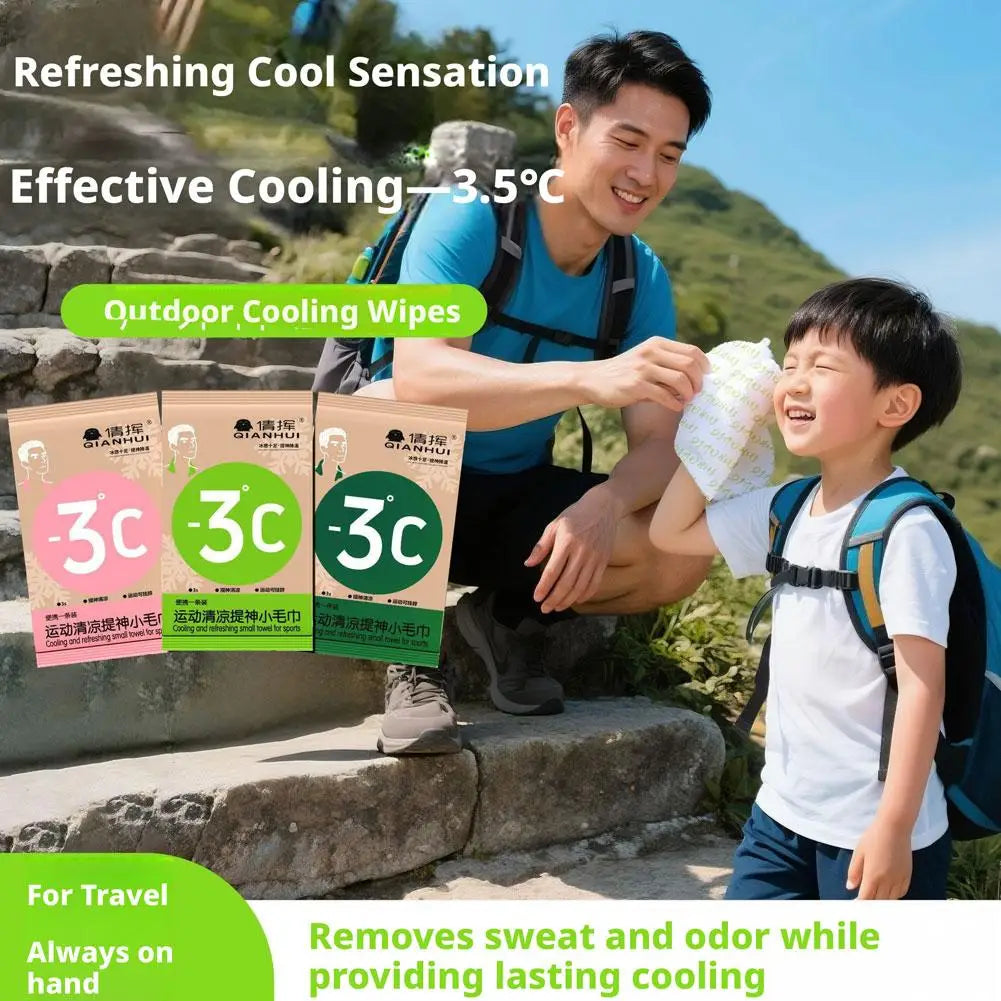 Summer Ice Towels, Cool Wet Wipes Cool and Refreshing Sweat Wicking, Training Wet Outdoor Travel Beach Camping Sports Activities Running Hiking Cycling Summer Cooling Accessories