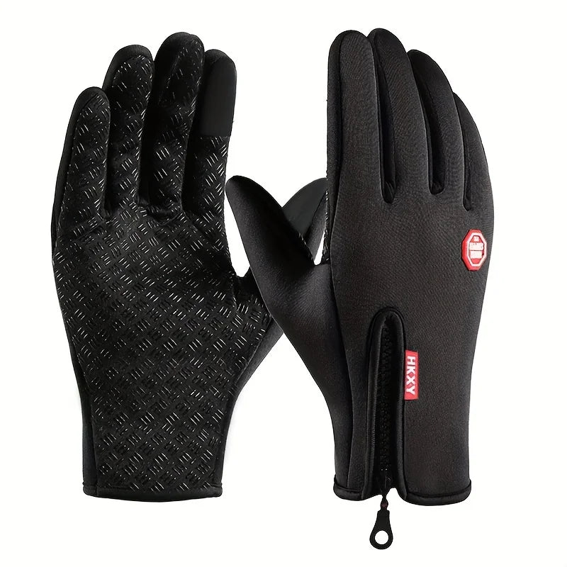 NEW Arrivals M-L-XL Size Winter Gloves For Men Women Touch Screen Warm Outdoor Cycling Driving Ski Cold Weather Gloves Windproof Non Slip Gloves Winter Sports Accessories