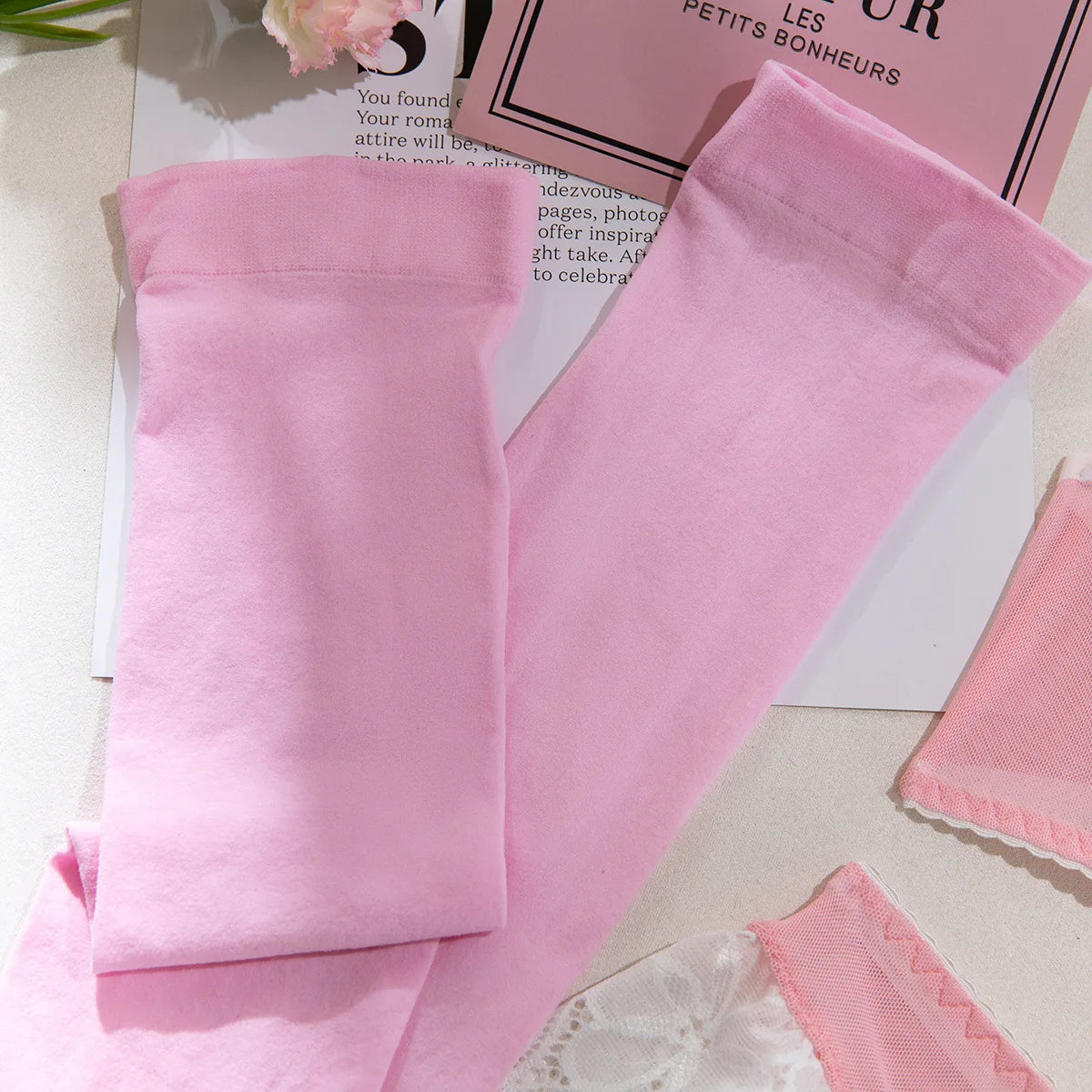 Sexy Hot Selling Lace Mesh Lingerie Set Women's Sweet Splicing Perspective Nurse Outfit 4PCS See Though Set Exotic Apparel Products Suit Underwear Lingerie Fashion Clothing Products