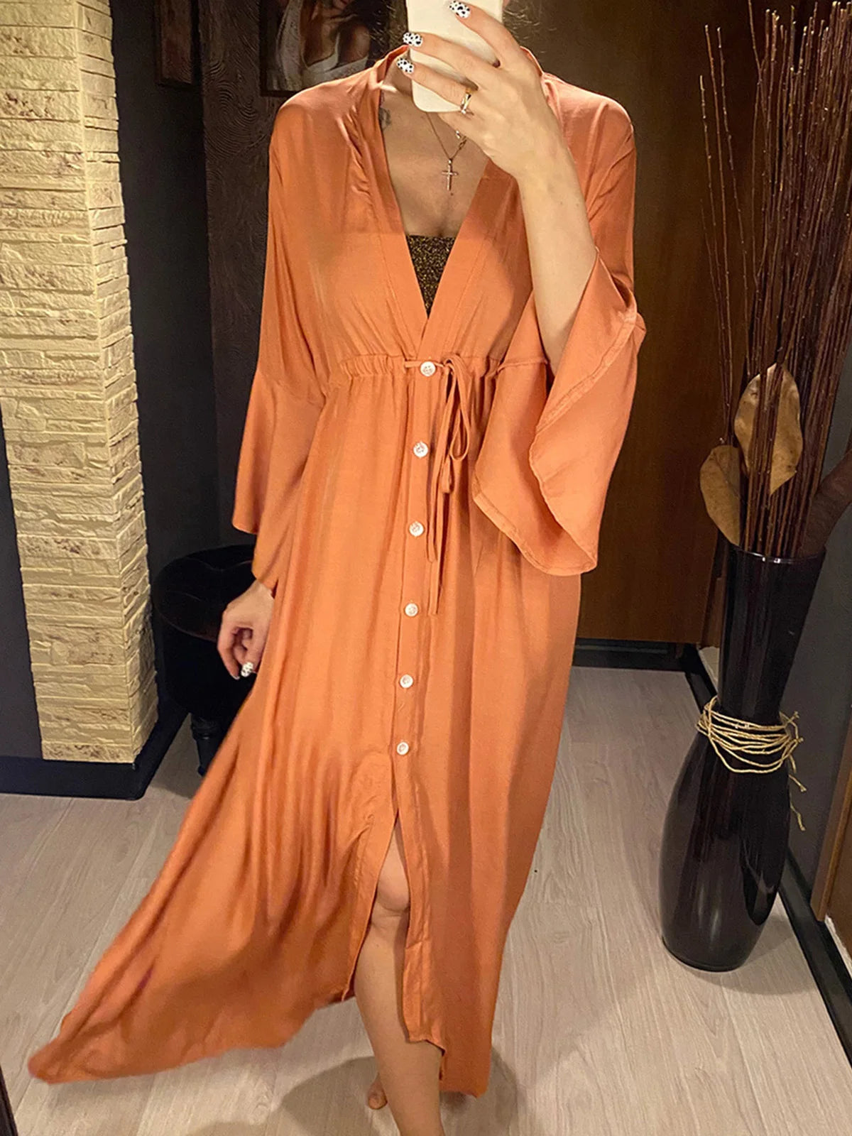 3 Colors New Sexy Beach Long Maxi Dress Women Beach Cover Up Tunic Pareo White V Neck Dress Robe Swimwear Cover Up Bikini Beachwear V2626