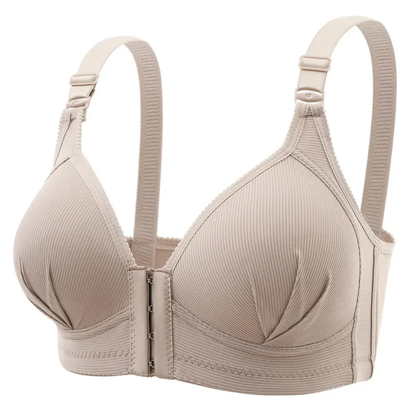 New Arrivals 5 Colors Front Button Breastfeeding Bra without Steel Ring Thin Size Comfortable and Traceless Pregnant Women's Bra