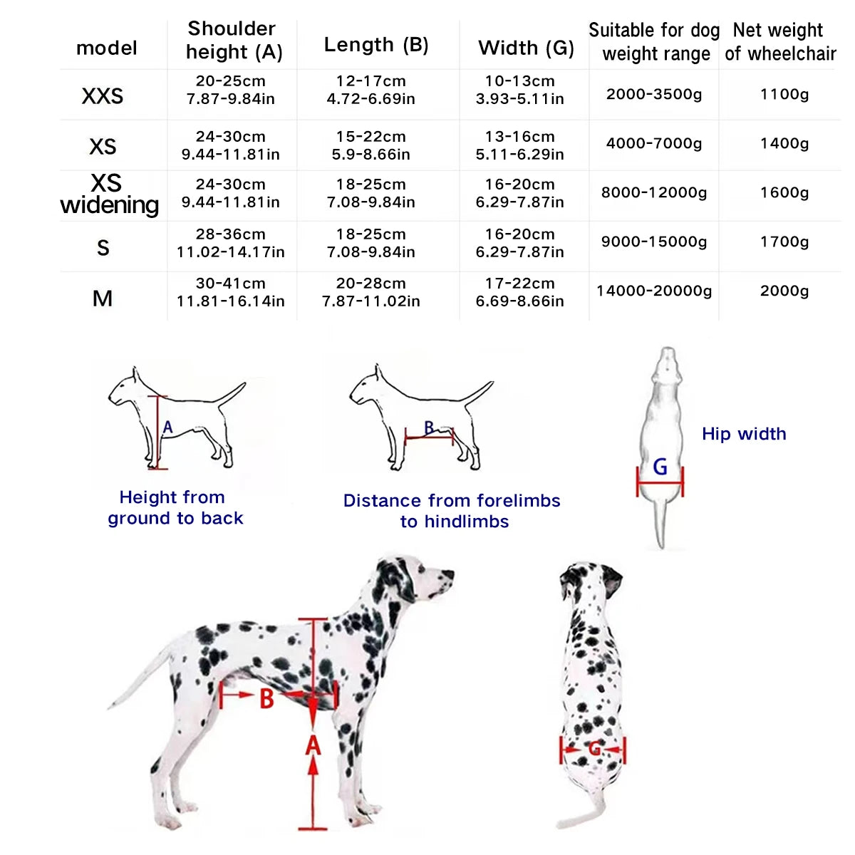 Dog Wheelchair Hind Limb Paralysis Pet Mobility Scooter Disabled Dog Hind Leg Assistance Cat Teddy Large Small Dog Support