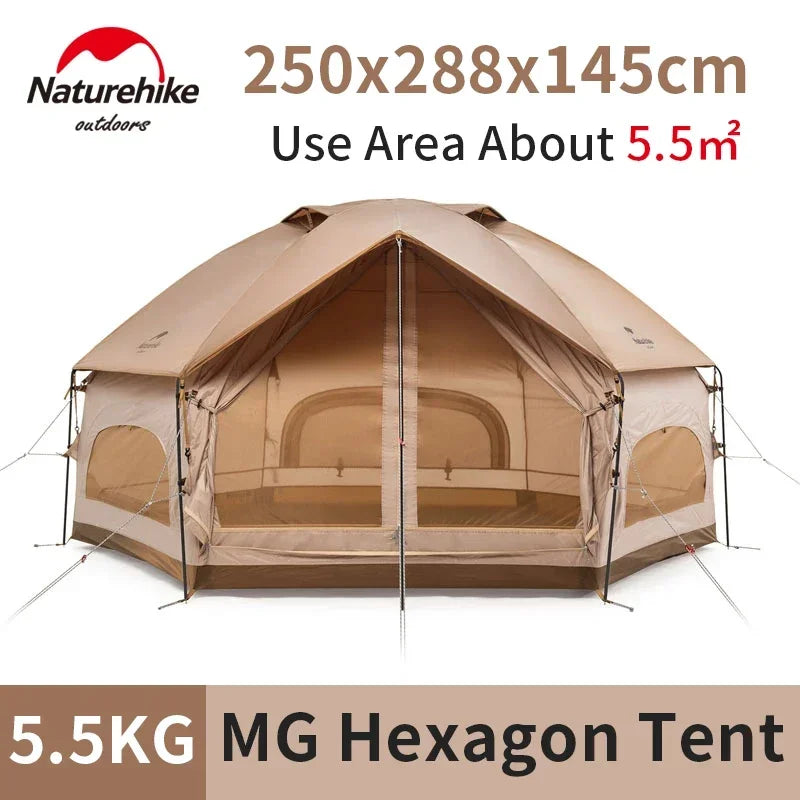 Tarp Tent Camping 4 People Waterproof Mongolian Family Large Windproof Outdoor Anti UY Beach Big Tarp Shelter