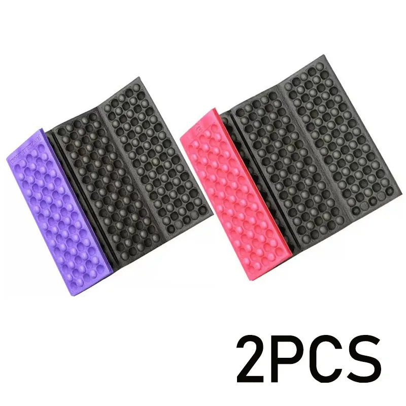 2 PCS Set Folding Mat Outdoor Mat Picnic Blankets Camping Foam Pad Waterproof Foam Seat for Picnic Hiking Backpacking Mountaineering