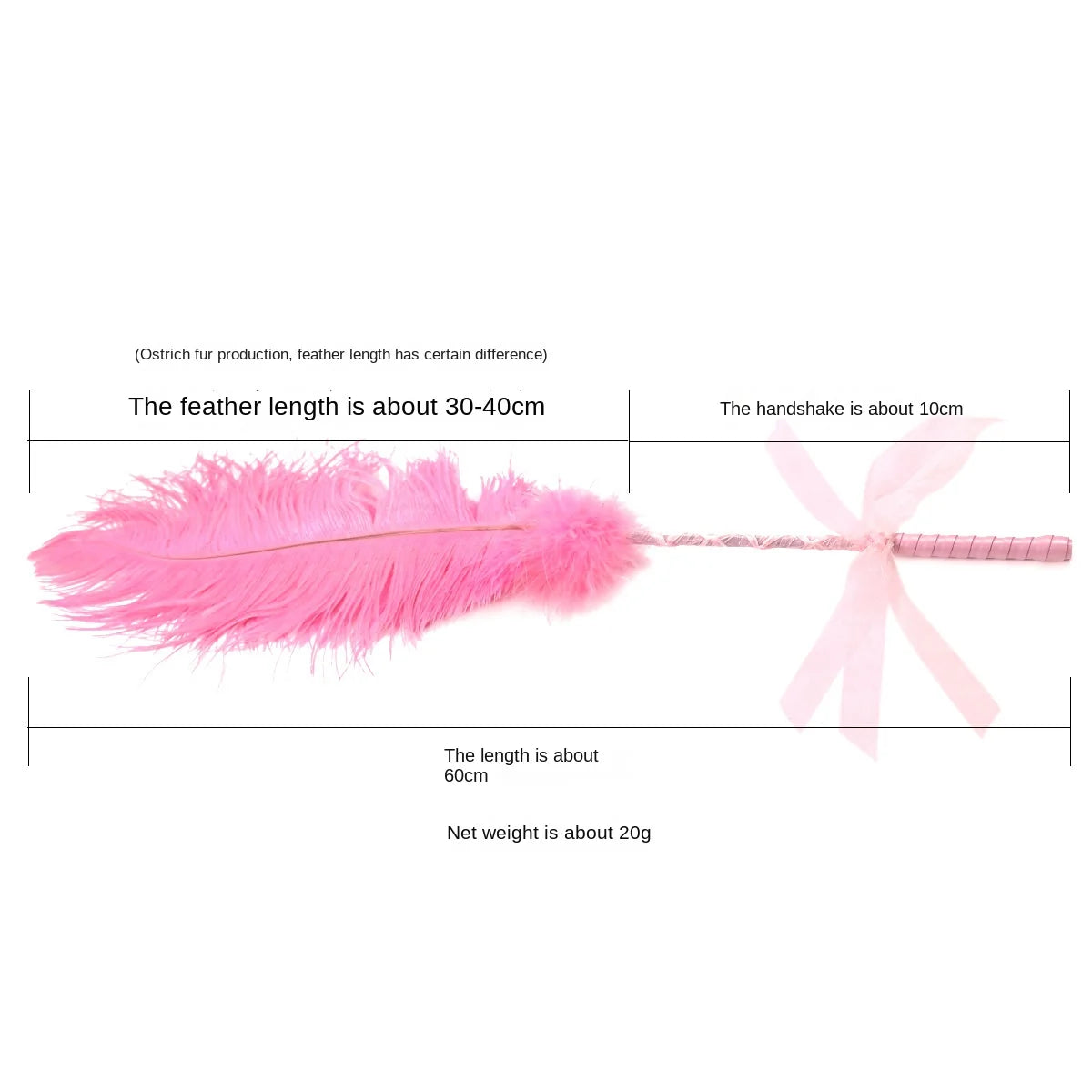 SM Adult Fun Products  Couple Flirtation  Ostrich Feather Stick  Party Club  Performance Props