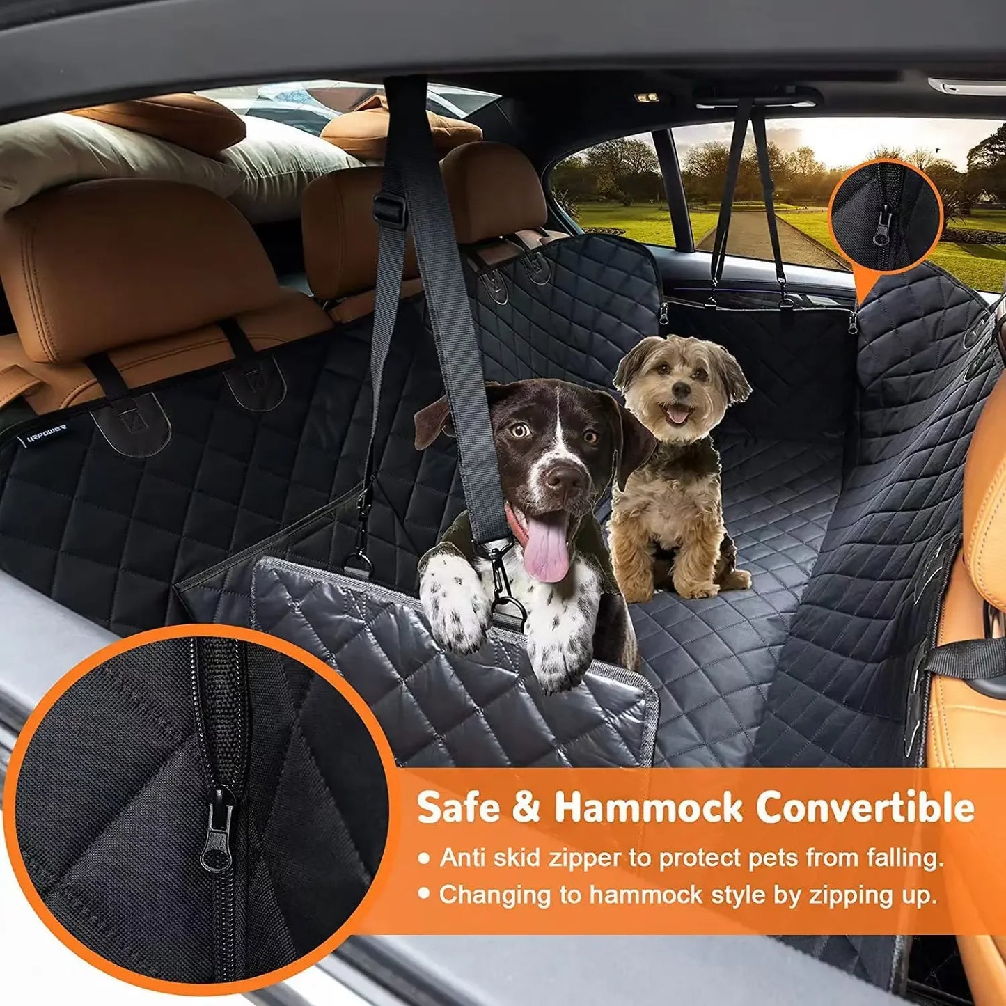 2PCS Pet Car Cushion Car Rear Seat Car Cushion Dog Car Seat Cushion Suitable for Many Models Waterproof Anti-Fouling Car Cushion