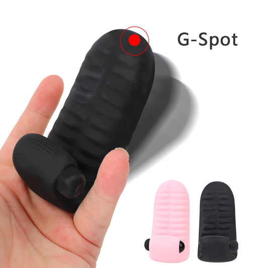 IKOKY Vagina Stimulation Foreplay Sex Products Adult Sex Toys for Women Vibrating Massager Mini Finger Vibrator G-spot Silicone