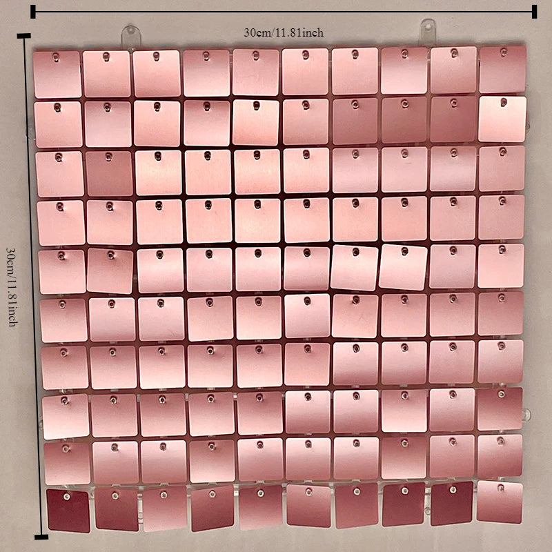 90x180cm Shimmer Wall Backdrop Matte rose gold Sequin Shimer Wall Panels for Birthday Party Wedding Marriage Decorations