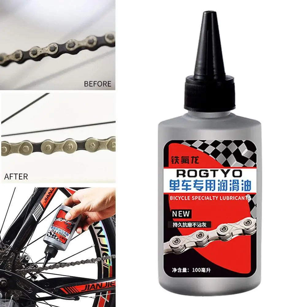 100ml Bicycle Specific Teflon Lubricant, Chain Gear Oiler, Mountain Bicycle Gear Lubrication Oil, Daily Maintenance Bicycle Accessories