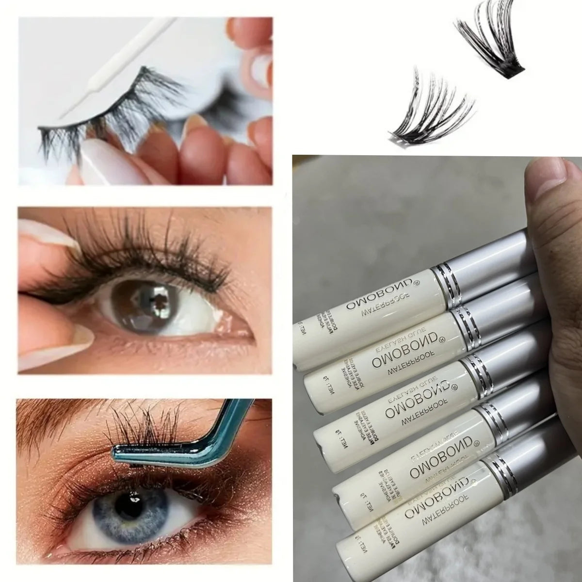 Quick Dry Invisible False Eyelash Glue Styling Transparent Natural Fake Eyelashes Extension Glue Adhesive Waterproof Makeup *