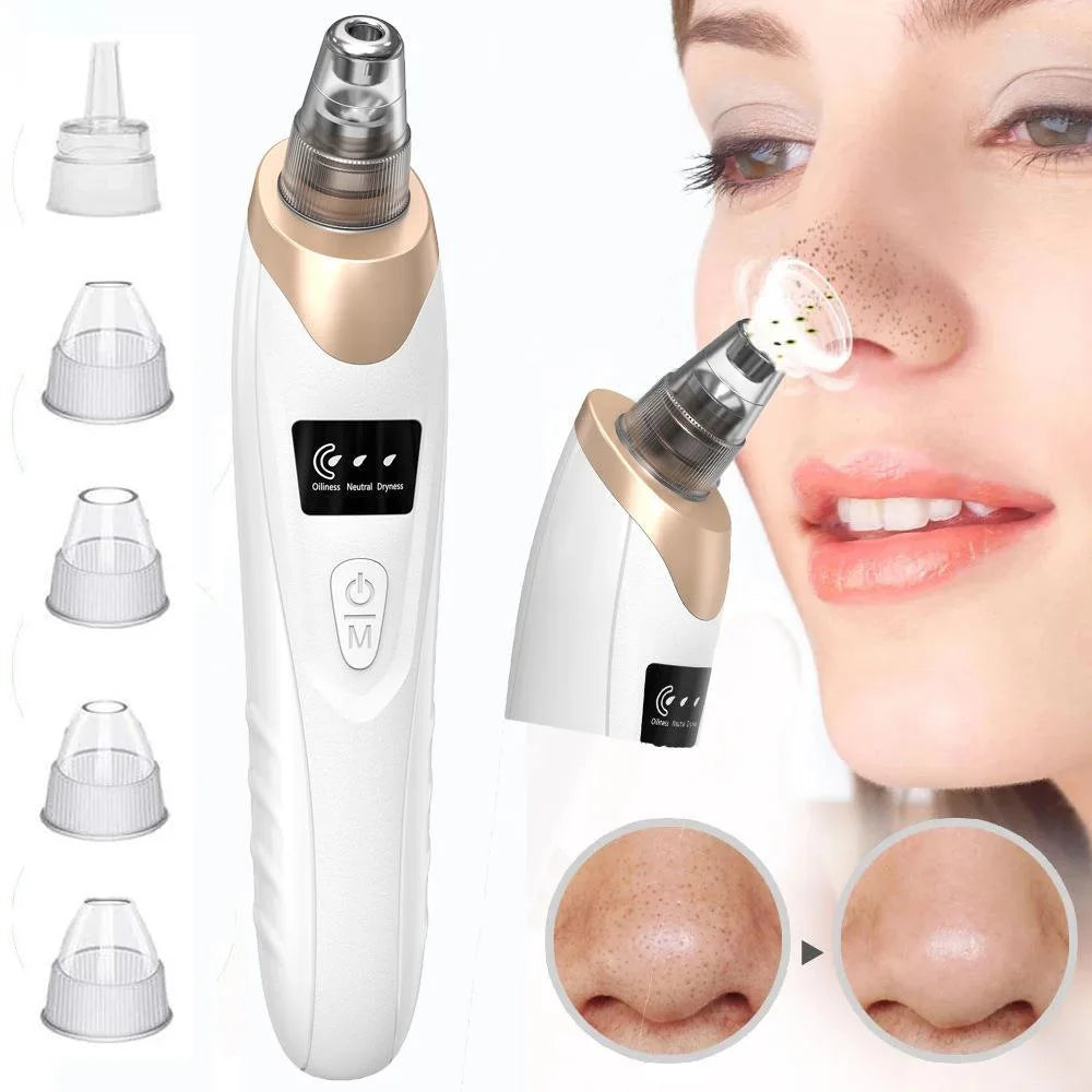 NEW Electric Pore Cleaner & Blackhead Remover, Vacuum Suction Device for Deep Cleansing, Home Facial Care Tool