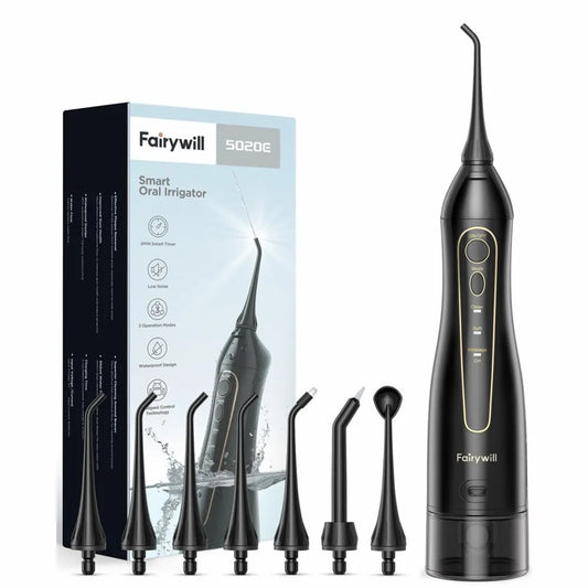 Electric  Water Flossers Oral Irrigator Rechargeable Portable Dental 3 Modes Set Water Tank for Teeth 300ML Waterproof Teeth Cleaner