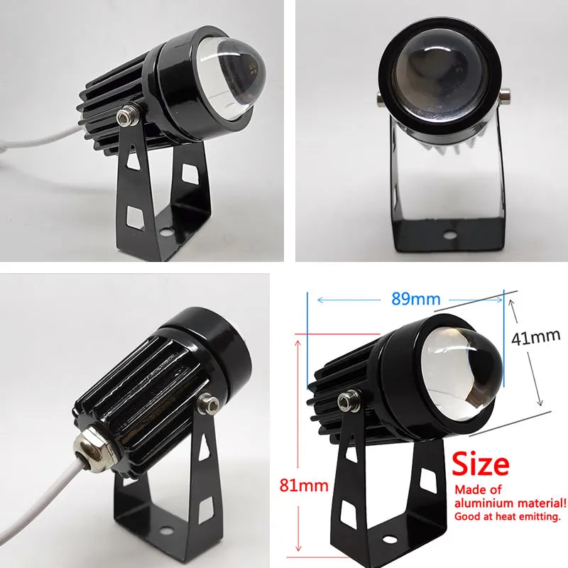 NEW Outdoor LED Wall Spotlight 12W Home Landscape Lighting 110V 220V Red Green Blue RGB Remote Lights Waterproof One Beam Home Outdoor Decoration Supplies