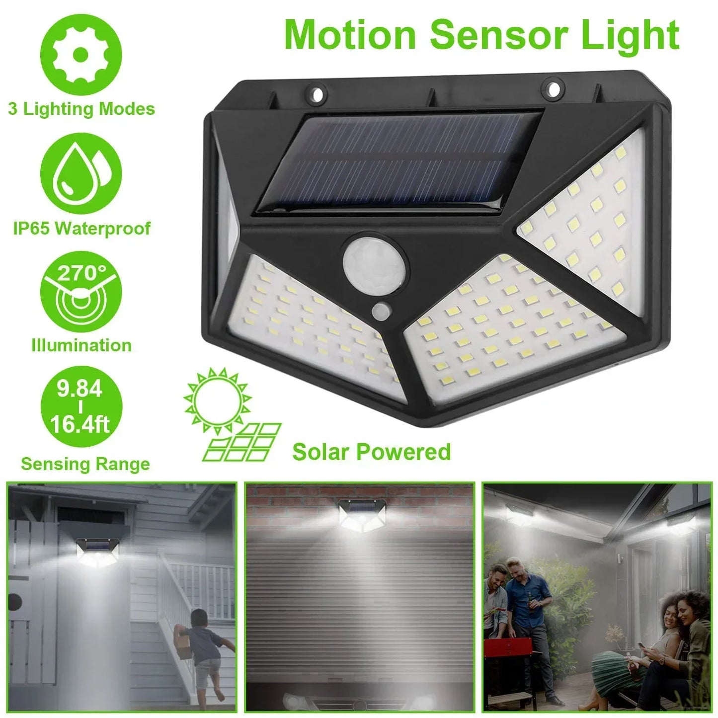 NEW Arrivals Motion Sensor with Lithium Battery Multifunctional Solar Lamp Outdoor Garden Decoration Solar LED Light Waterproof Sunlight Powered Spotlight Home Outdoor Lighting Accessories