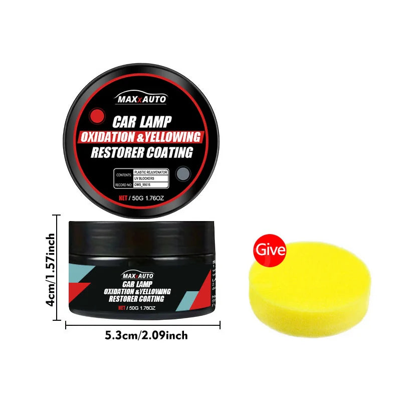 100gr Car Headlight Restoration Polishing Kit - Scratch Remover & Oxidation Cleaner Repair Paste for Headlamp Assembly Car Accessories