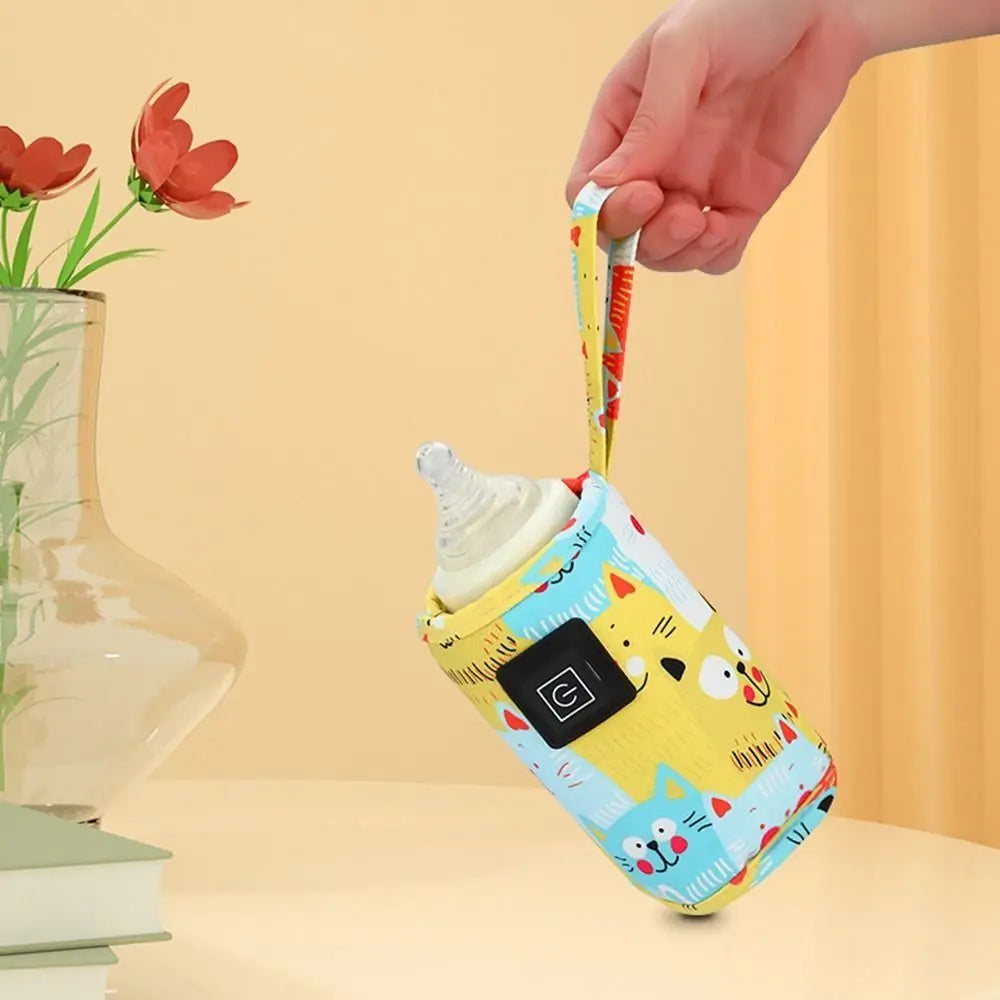 Electric USB Powered Baby Milk Warmer Portable Size For Milk Water Portable Bottle Heater Insulated Design Winter Use Outdoor Travel Stroller Bag