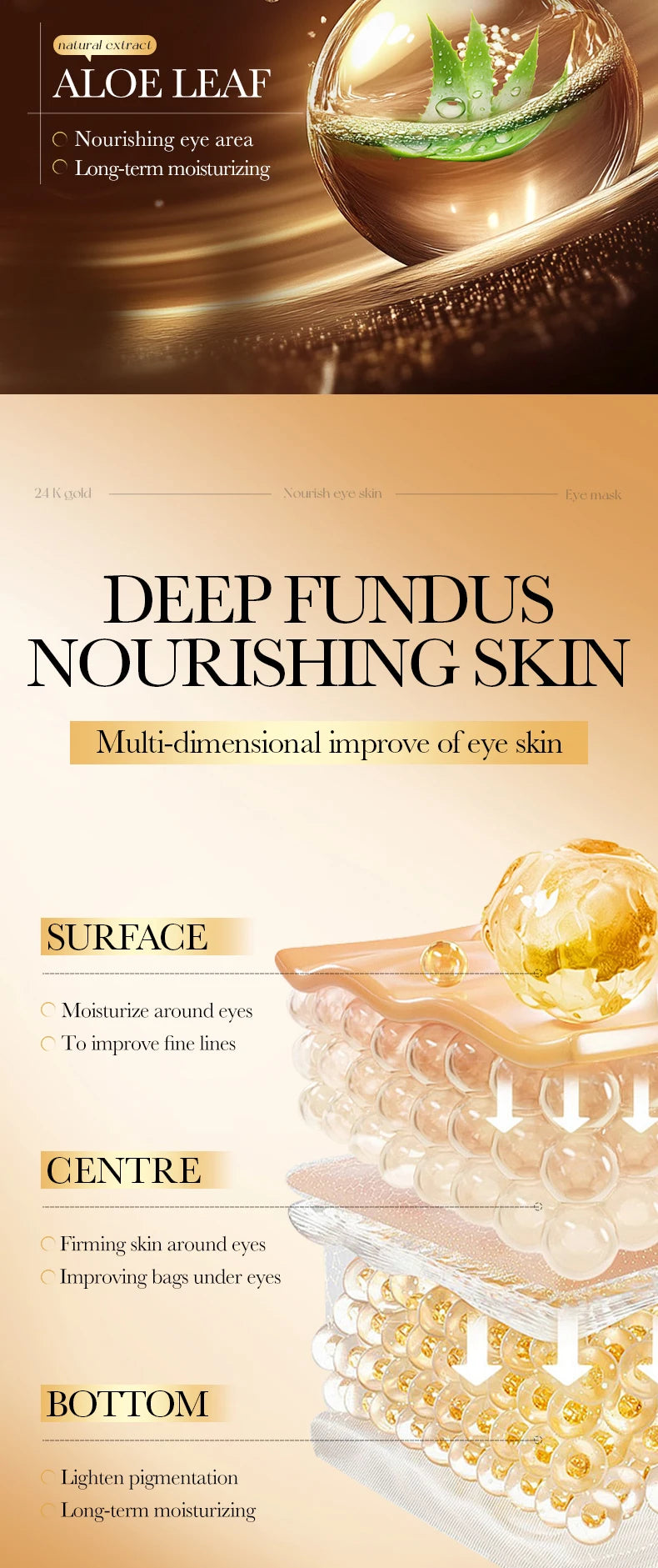 NEW 20PCS Set 24K Gold Crystal Collagen Eye Mask Anti Wrinkle Dark Circles Moisturizing Anti wrinkle Anti-Aging Eye Patches Women Beauty Salon Spa Accessories Korean Skin Care Products