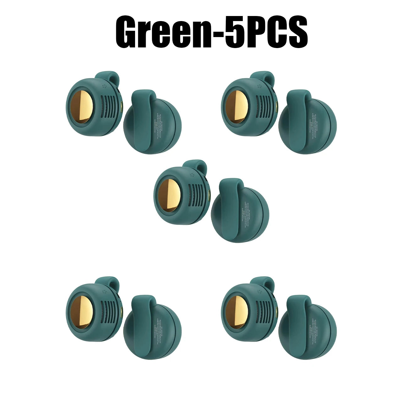 1/3/5/10 PCS Set Portable Mini Fan USB Rechargeable Clip on Anywhere Fan Bladeless Handheld Waist Clip Small Personal Cooling Fan for Travel Outdoor Running Hiking Sport Activities