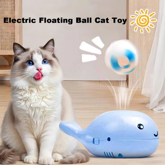NEW Arrivals Electric Whale Floating Ball Toys Mini Fan Balancing Blowing Games Ideal Toys for Dogs and Cats Interactive Cat Toys Pets Supplies