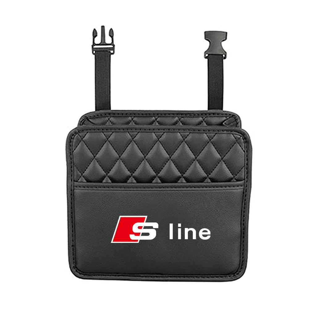 AUDI Logo Car Storage Hanging Bag Auto Capacity Pouch Storage Bag for Audi A3 8P 8L 8V A4 B8 B6 B7 B9 A6 C6 C7 S5 A7 A5 Q5 Q3 TT A1