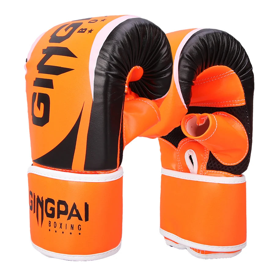 Just Arrived Professional Boxing MMA Gloves for Men Women Kids Leather Boxing Gloves for Punching Bag, Kick Boxing, Muay Thai Fighting Gloves For Gym Training Boxing Practice Sports Tools Set