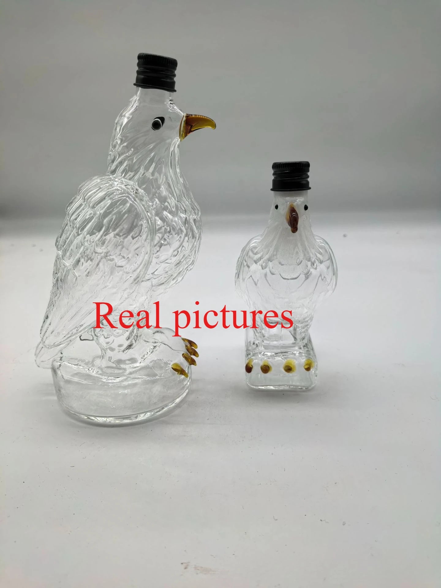 NEW Arrivals Whiskey Eagle Bottle Borosilicate Glass Sparkling Wine Bottle Animal Modeling Wine Bottle Home Bar Decoration Gifts Home Bar Drinkware Pubs Night Club Barware Accessories