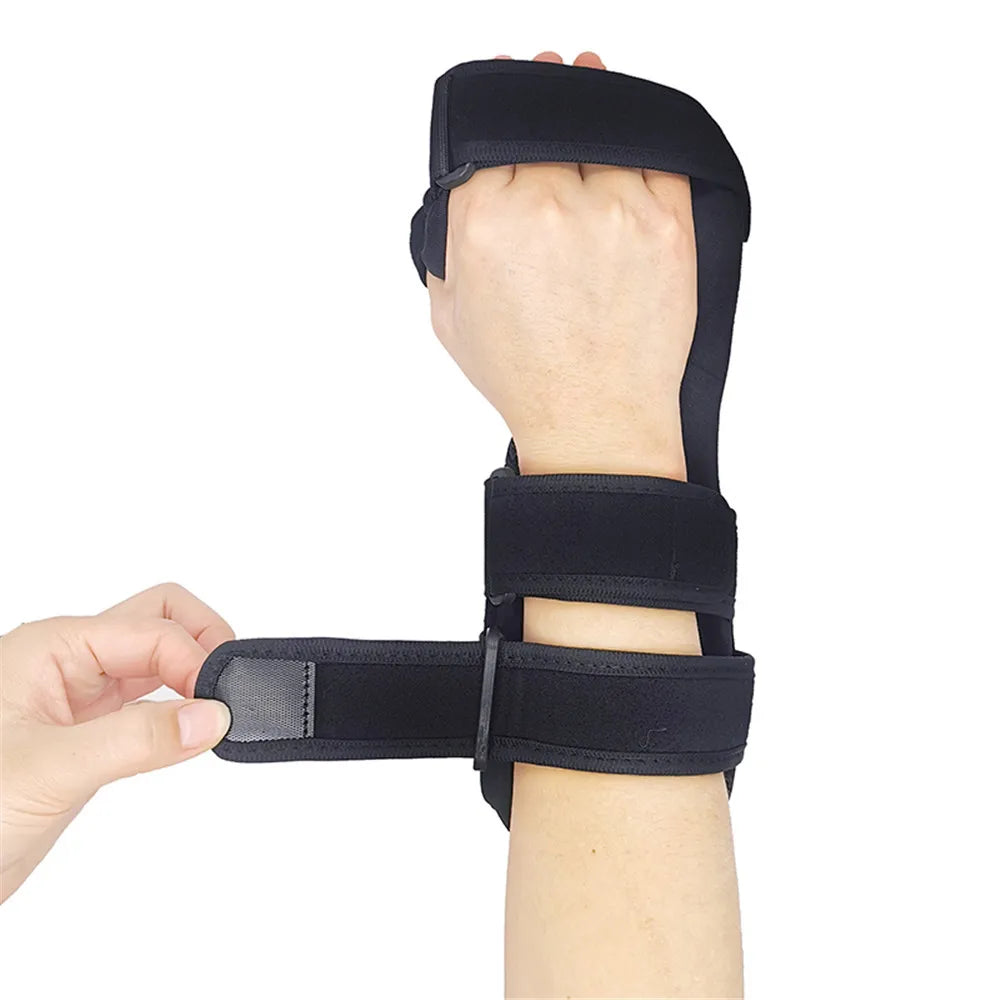 Stroke Hand Brace Support Adjustable Finger Night Hand Splint Support Orthopedic Wrist Rest Arthritis Tendonitis Rehabilitation Belt Medical Accessories
