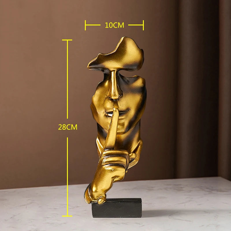 Home Decoration Luxury Accessories Feng Shui Gold Statuette Study Desk Ornaments Luxury Living Room Decoration Figurines Interior