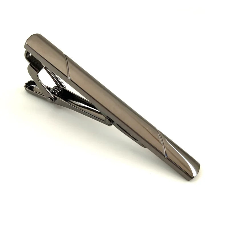New High Quality Tie Clips Metal Copper Necktie Pin For Men Formal Wedding Ceremony Gold Male Women Ties Suit Accessories
