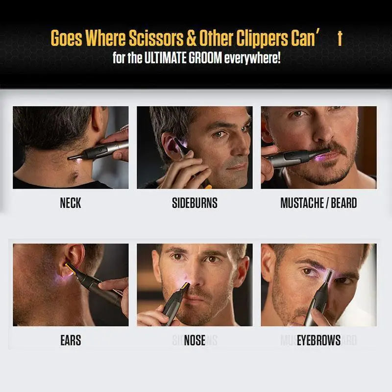Hot Selling Personal Electric Shaver Edge Trimmer Men'S Ceramic Blade Edge Trimmer Portable Nose Ear Hair Trimmer